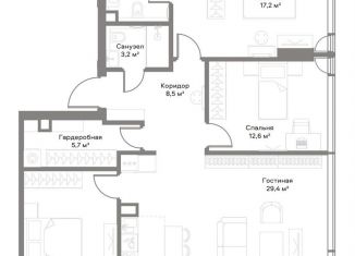 Продам 3-ком. квартиру, 103.5 м2, Москва, Ленинградский проспект, вл8