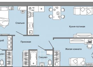 Продается 3-ком. квартира, 76 м2, село Первомайский, улица Строителя Николая Шишкина, 11/2, ЖК Знак