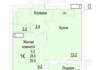 Продается 1-ком. квартира, 29.9 м2, Нижегородская область