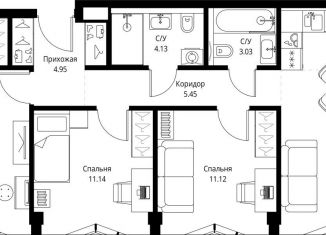 Продаю трехкомнатную квартиру, 75.6 м2, Москва, проспект Мира, 186Ас1