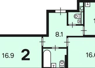 Продажа 2-комнатной квартиры, 57.6 м2, Москва, метро Селигерская, Бескудниковский бульвар, 52