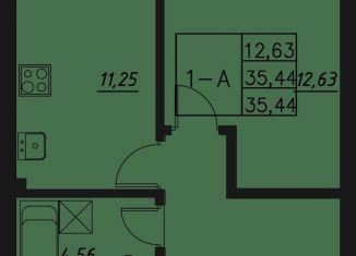 Продажа 1-ком. квартиры, 35.4 м2, Казань