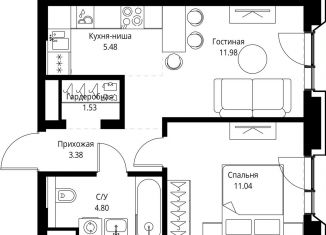 Продажа 1-ком. квартиры, 38.2 м2, Москва, проспект Мира, 186Ас1