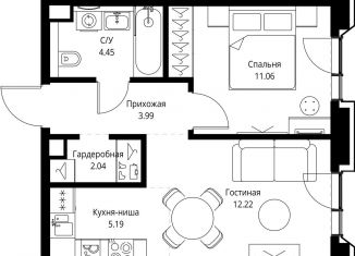 Продаю 1-комнатную квартиру, 39 м2, Москва, проспект Мира, 186Ас1