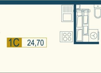 Продажа квартиры студии, 24.7 м2, Екатеринбург, улица Татищева, 105, Верх-Исетский район