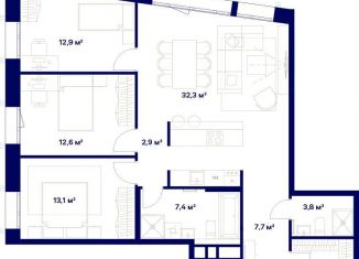 Продажа 3-комнатной квартиры, 96.5 м2, Москва, жилой комплекс Союз, к3