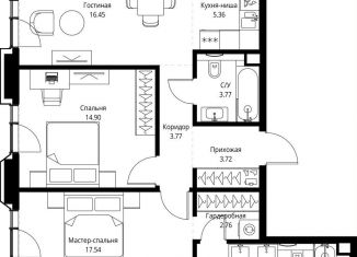 Продажа 2-комнатной квартиры, 75.8 м2, Москва, проспект Мира, 186Ас1