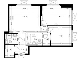 Продается 2-комнатная квартира, 56.8 м2, Москва, жилой комплекс Большая Академическая 85, к3.1