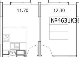 Продам 1-ком. квартиру, 36.6 м2, Люберцы, Солнечная улица, 2