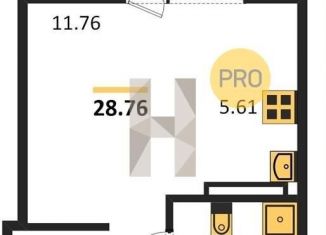 Продам квартиру студию, 28.8 м2, Новосибирская область