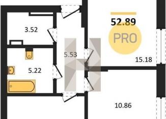 Продажа двухкомнатной квартиры, 52.9 м2, Новосибирск, метро Маршала Покрышкина, улица Королёва, 2