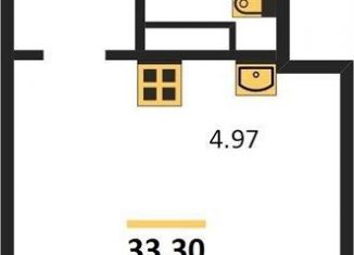 Продается квартира студия, 33.3 м2, Новосибирская область, улица Зорге, 229/3