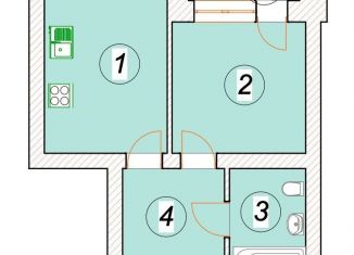 Продаю 1-комнатную квартиру, 41.9 м2, Ульяновск, Мелекесская улица, 4к4-А