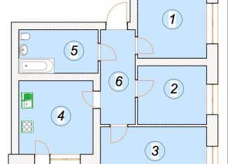 Продаю 3-комнатную квартиру, 78.2 м2, Ульяновск, Мелекесская улица, 4к4-А