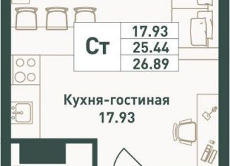 Квартира на продажу студия, 26.9 м2, Ленинградская область