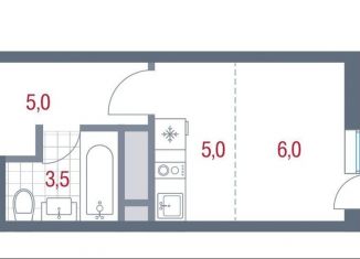 Продажа квартиры студии, 21 м2, Котельники, микрорайон Новые Котельники, 11