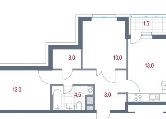 Продается 2-комнатная квартира, 52 м2, Котельники, микрорайон Новые Котельники, 11