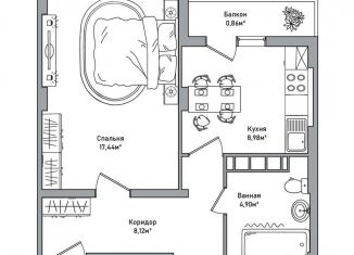 Продажа 1-ком. квартиры, 40.3 м2, Ярославль