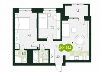 Продается 3-комнатная квартира, 65.1 м2, Забайкальский край