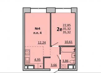 Продается двухкомнатная квартира, 35.3 м2, Одинцово