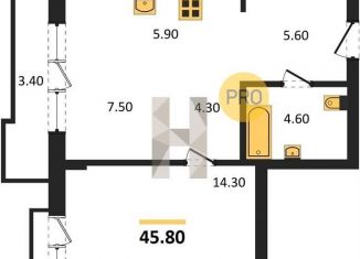 Продаю 1-ком. квартиру, 45.8 м2, Новосибирская область, Овражная улица, 2А