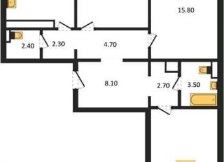 Продажа трехкомнатной квартиры, 87.9 м2, Воронеж, улица Шишкова, 140Б/16