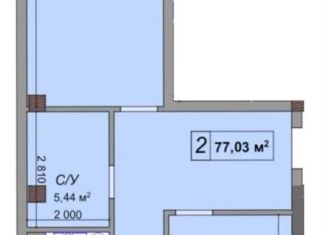 Продаю двухкомнатную квартиру, 77 м2, Кабардино-Балкариия, улица Тарчокова, 135Г