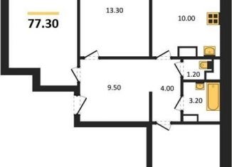 Продажа 3-ком. квартиры, 77.3 м2, посёлок Отрадное, бульвар 70 лет Победы, 5