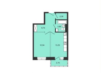 1-ком. квартира на продажу, 46.8 м2, Иркутская область