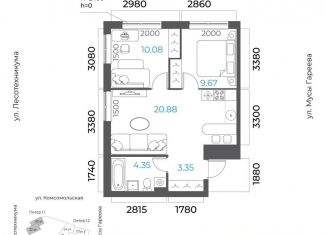 Продается трехкомнатная квартира, 48.3 м2, Уфа, Октябрьский район