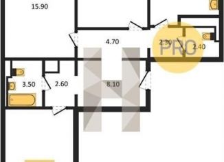 Продам 3-комнатную квартиру, 89.4 м2, Воронеж, Центральный район, улица Загоровского, 13к2