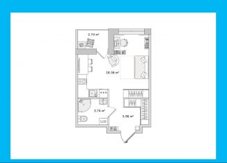 Квартира на продажу студия, 30.8 м2, Санкт-Петербург, муниципальный округ Коломяги