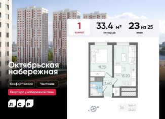 Продам однокомнатную квартиру, 33.4 м2, Санкт-Петербург