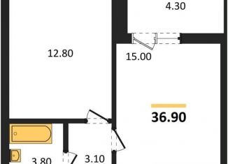 Однокомнатная квартира на продажу, 36.9 м2, Воронеж, Коминтерновский район