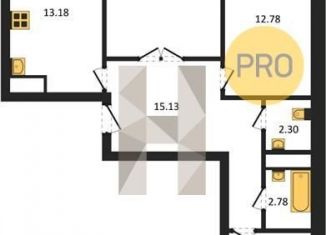 Продаю 3-комнатную квартиру, 77.4 м2, Воронеж, Железнодорожный район, улица Рокоссовского, 47