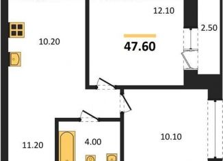 Продажа 2-комнатной квартиры, 47.6 м2, Новосибирск, Красный проспект, 236, метро Гагаринская