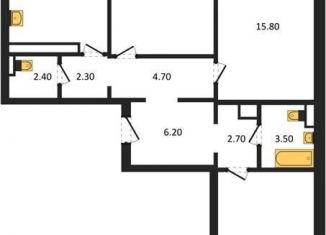 Продам трехкомнатную квартиру, 85.9 м2, Воронеж, улица Шишкова, 140Б/16