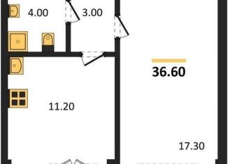 Продается 1-ком. квартира, 37 м2, Воронеж, Левобережный район, Цимлянская улица, 10Г