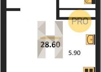 Продам квартиру студию, 28.7 м2, Воронеж, Железнодорожный район