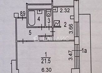 Продам 1-комнатную квартиру, 41.7 м2, Москва, метро Водный стадион, Ленинградское шоссе, 29