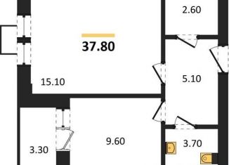 Продам однокомнатную квартиру, 37.8 м2, Воронеж, Центральный район, улица Загоровского, 9/2