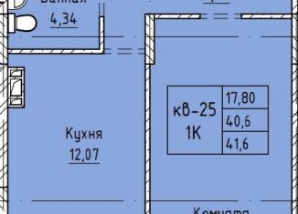 Продается 1-комнатная квартира, 40.6 м2, Забайкальский край