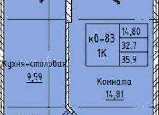 Однокомнатная квартира на продажу, 32.7 м2, Забайкальский край