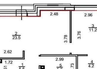 Двухкомнатная квартира на продажу, 49.4 м2, поселок Каинская Заимка, улица Серебряное Озеро, 12