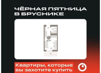 Продается квартира студия, 22 м2, рабочий посёлок Краснообск