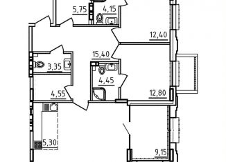 Продажа двухкомнатной квартиры, 101 м2, Ростовская область, улица Седова, 19