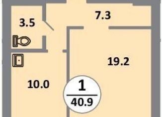 Продам 1-ком. квартиру, 40.9 м2, Красноярский край, проспект 60 лет Образования СССР, 48