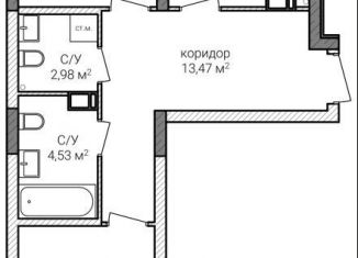 Продам 2-комнатную квартиру, 70.5 м2, Нижний Новгород, Советский район