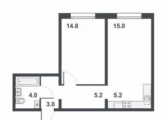 Продается 2-ком. квартира, 47.2 м2, Киров, Прибрежный бульвар, 6, ЖК Ривер Парк