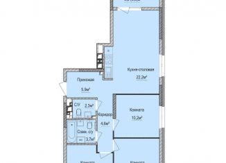 Продается 3-комнатная квартира, 73.4 м2, Ижевск, улица Новаторов, 1